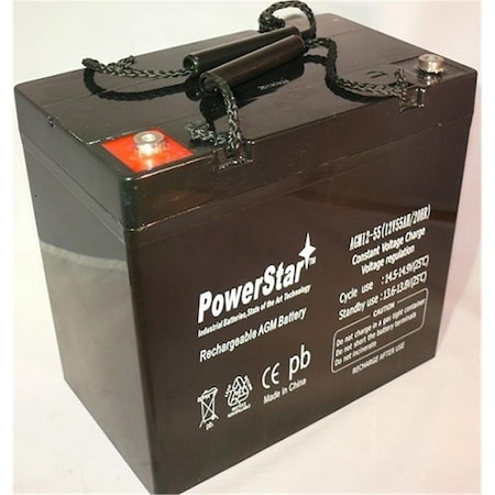PowerStar Battery Pride Jazzy 600, 1115, 1121 PS-12550 22NF 12V, AGM 55Ah